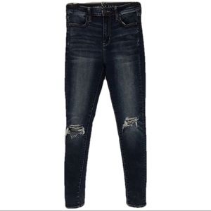 AE Super Hi-rise Next Level Stretch Ripped Jegging